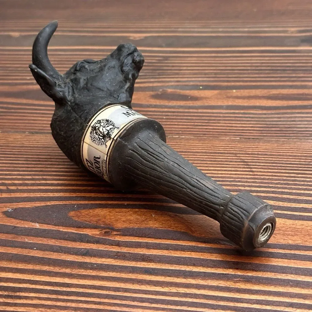 Vintage 1978 Schlitz Malt Liquor Figural Bull Cow Beer Tap Handle Pull Wisconsin